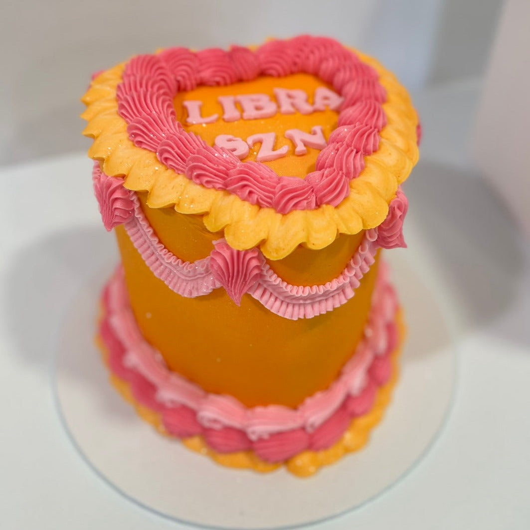 Vintage Heart Cake Small