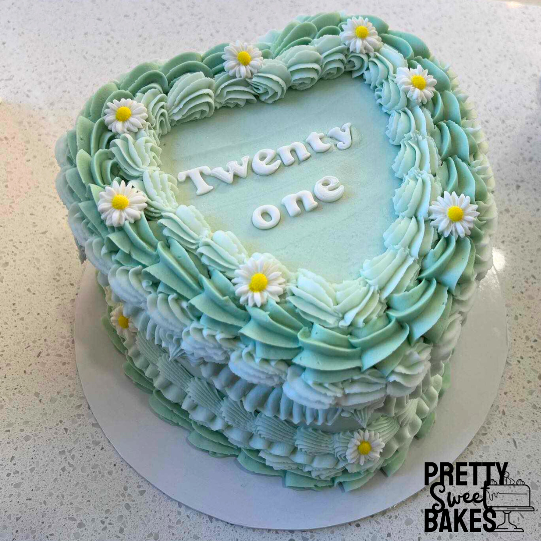 Vintage Heart Cake Small