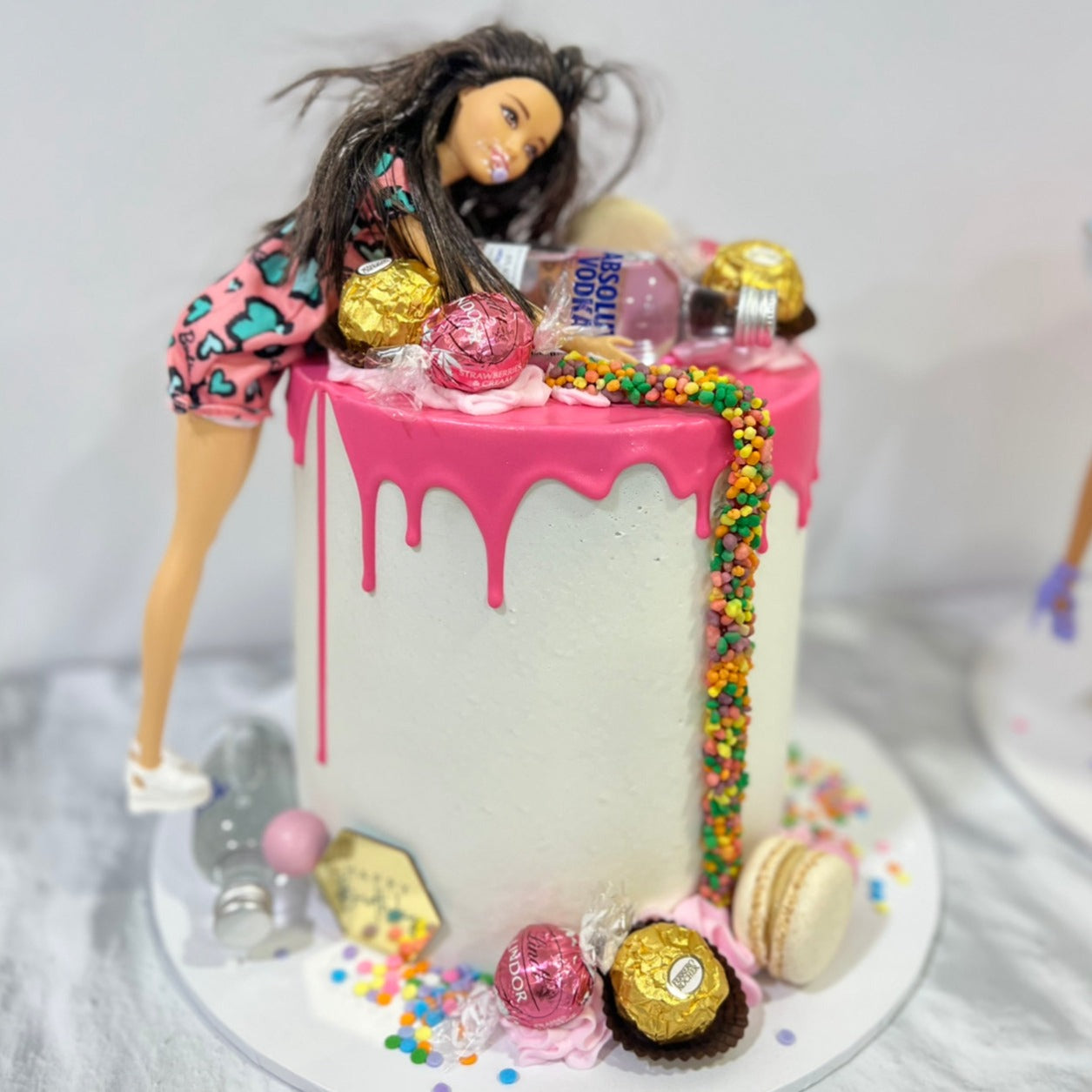 Boozy Barbie Cake
