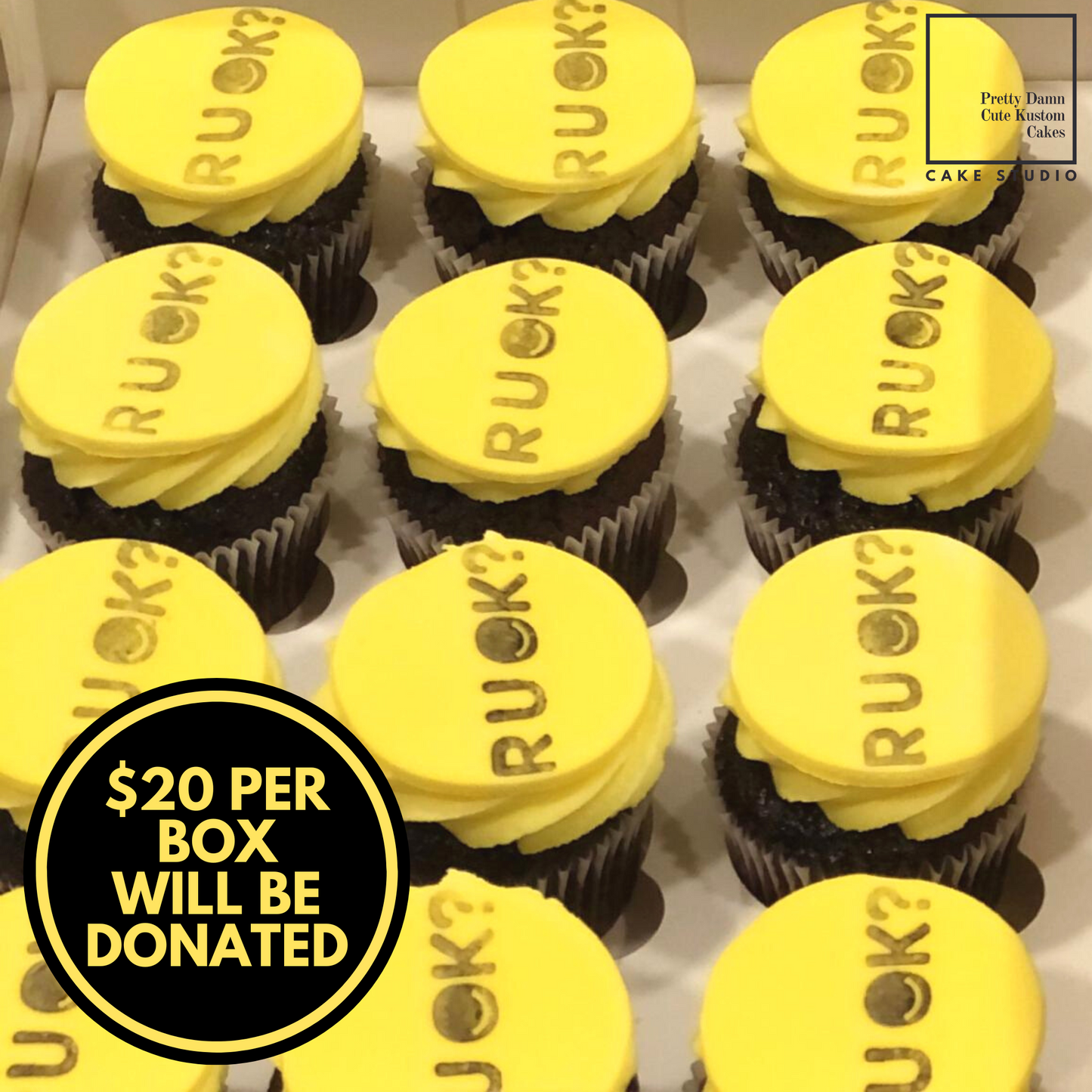 R U OK? Day Cupcakes (Box of 12)
