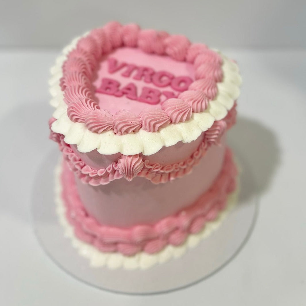 Vintage Heart Cake Small