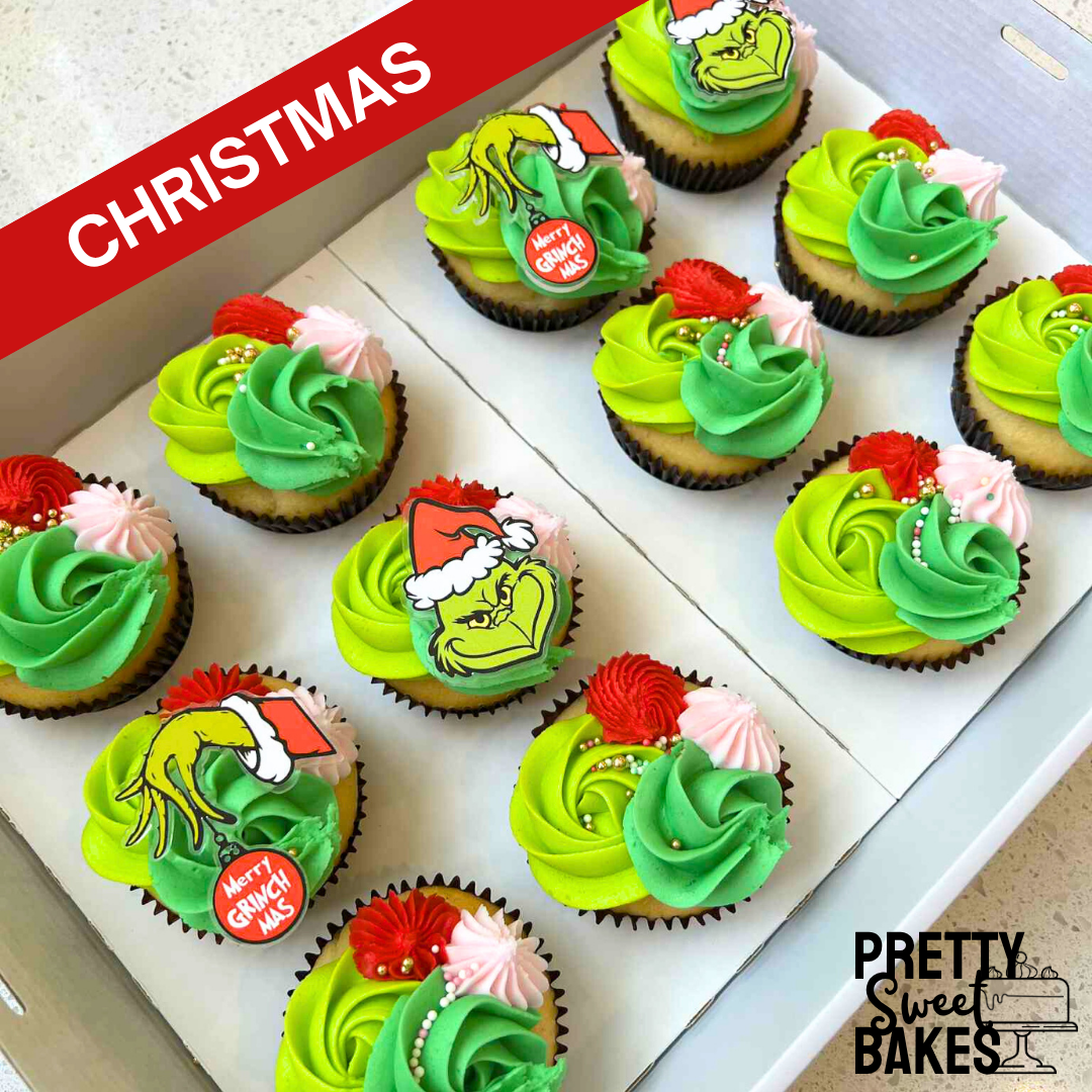 Grinchmas Cupcakes (Box of 12)