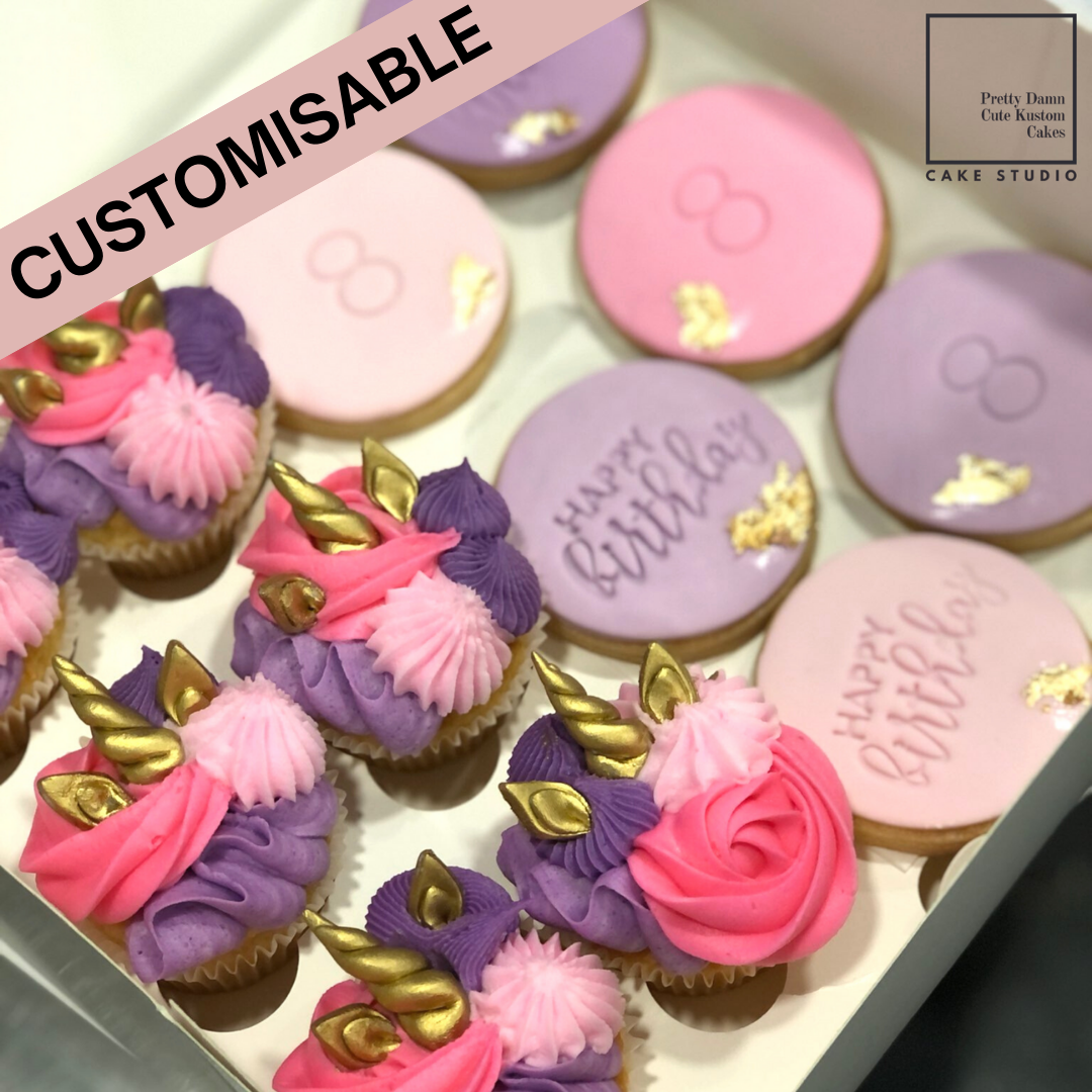 Unicorn Cupcakes & Cookies (Box of 12)