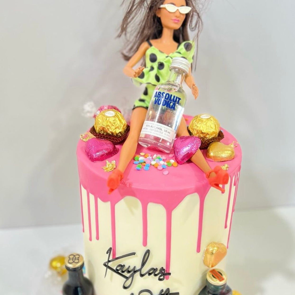 Boozy Barbie Cake
