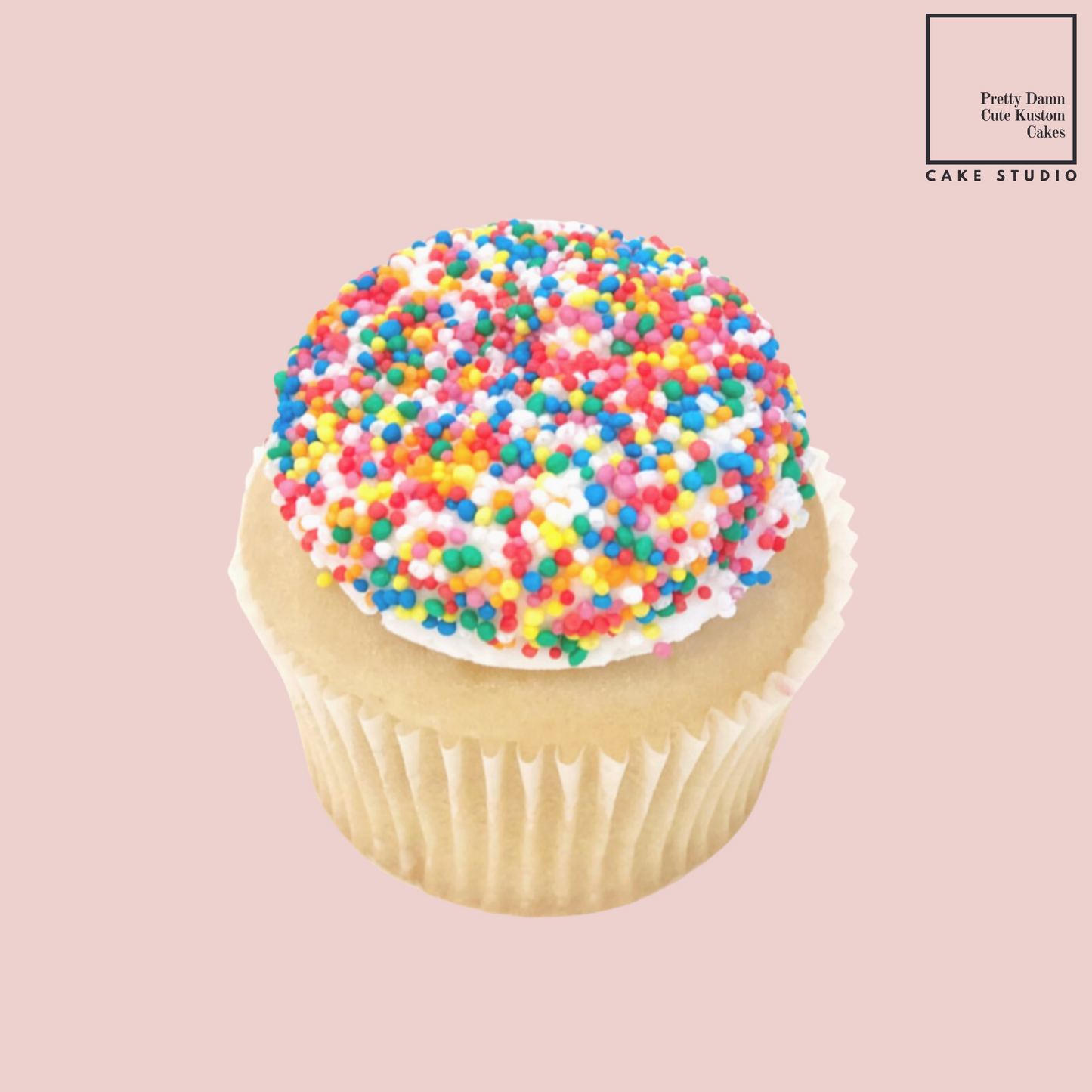 Vanilla Fairy Bread Cupcakes (Box of 12)