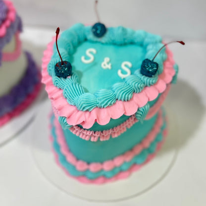 Vintage Heart Cake Small