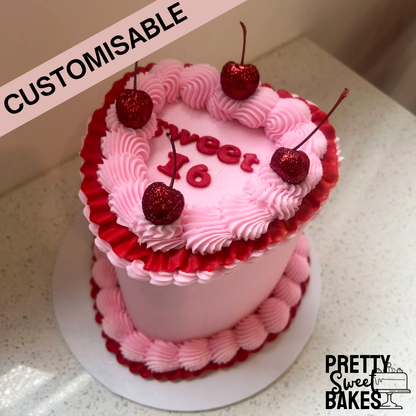 Vintage Heart Cake Small