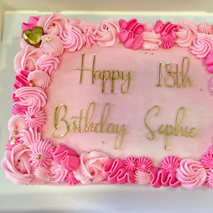 * Custom topper