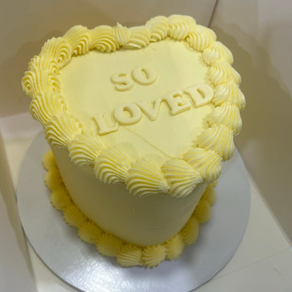 Vintage Heart Cake Small
