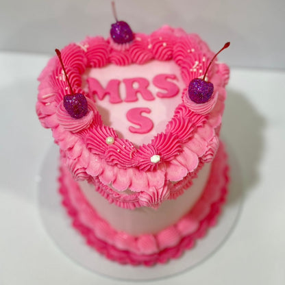 Vintage Heart Cake Small