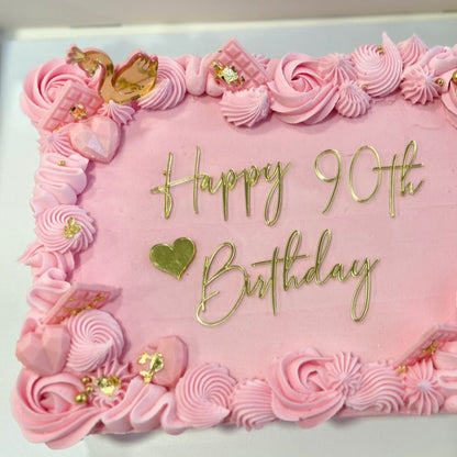 * Custom topper