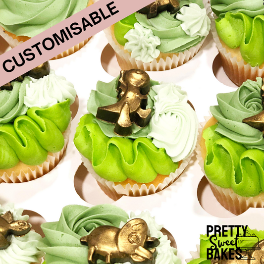 Delightful Dinosaur Cupcakes (Box of 12)