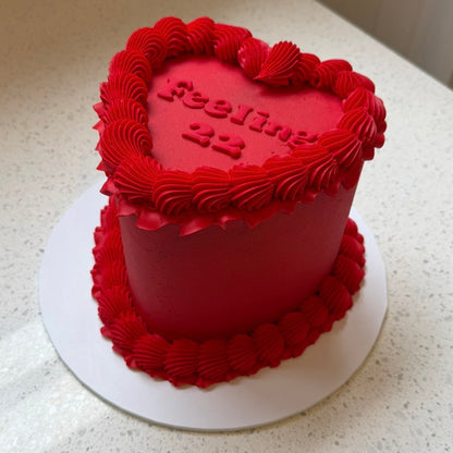 Vintage Heart Cake Small