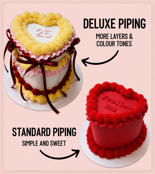 Vintage Heart Cake Small