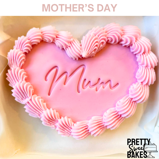 Mother's Day Heart Shortbread Cookie