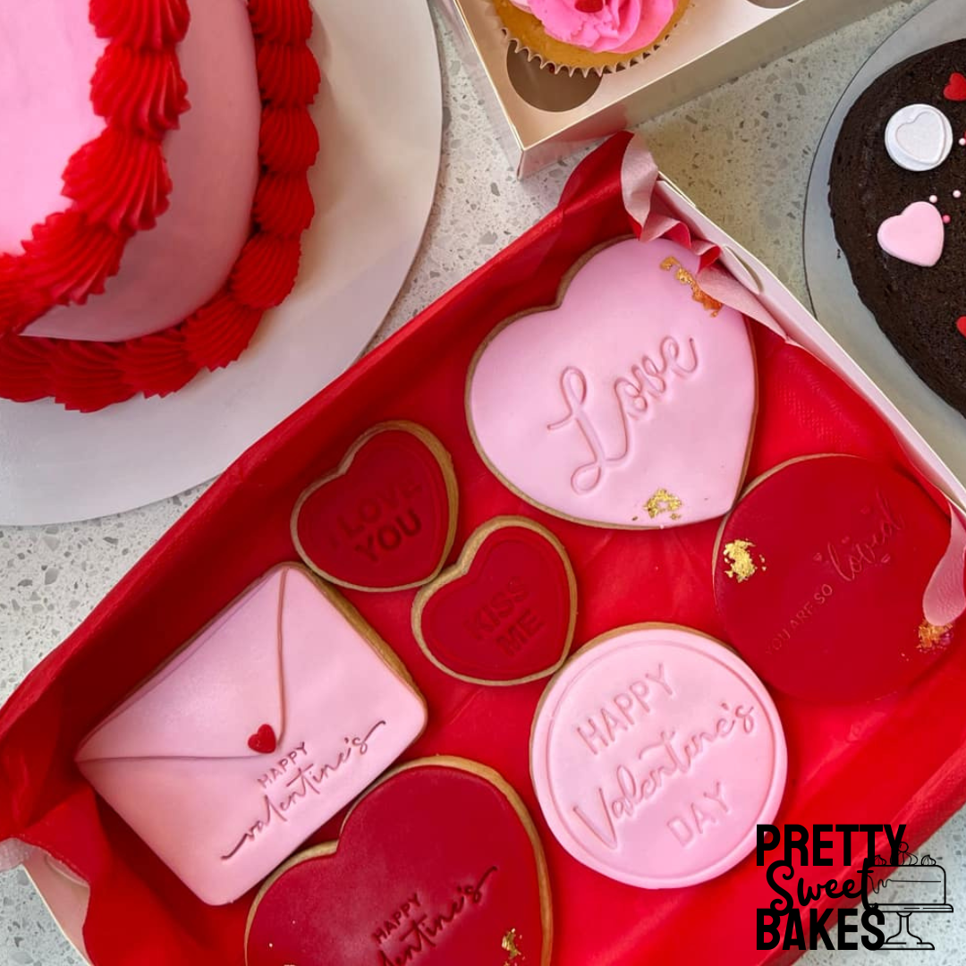 Valentine's Day Shortbread Cookie Box