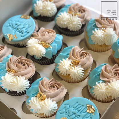 Cupcakes (Box of 12) + Fondant Toppers