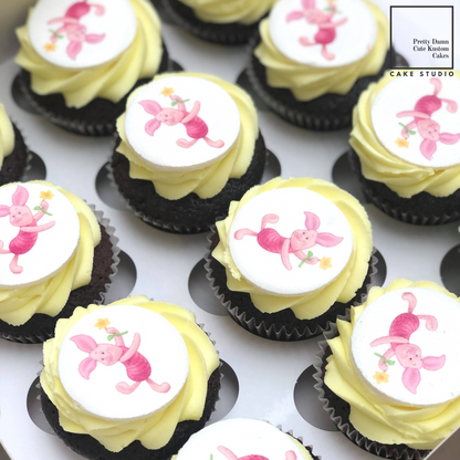 Edible Image Fondant Topper Cupcakes