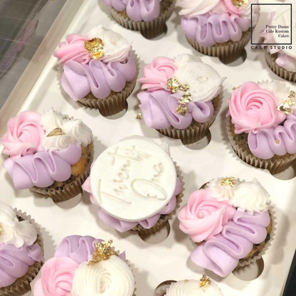 Cupcakes (Box of 12) + Fondant Toppers