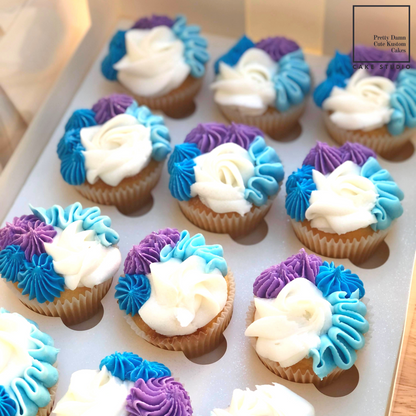 Coloured Cupcakes (Box of 12)