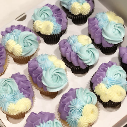 Coloured Cupcakes (Box of 12)