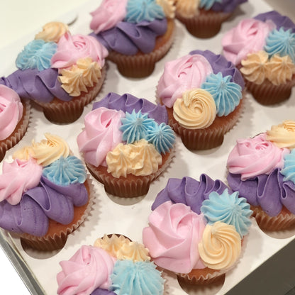 Coloured Cupcakes (Box of 12)